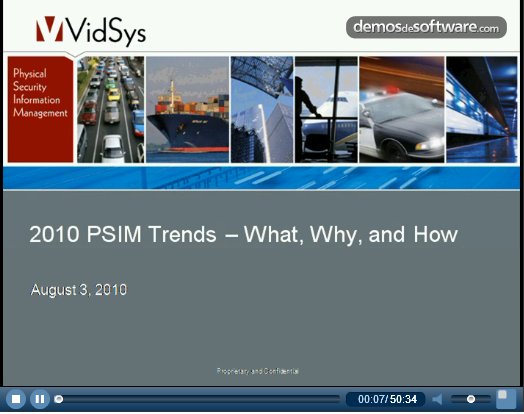 Physical Security Information Management. ¿Qué se está moviendo? Webinar de Vidsys