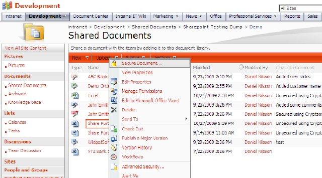 Fabricante industrial multinacional invierte 220.000 euros para securizar su documentación en Sharepoint con Cryptzone