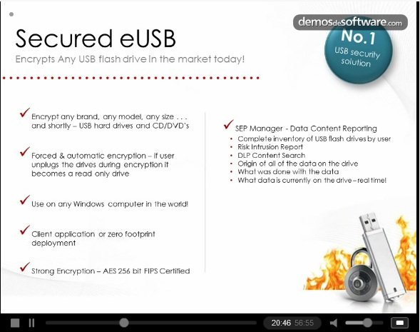 Securización, encriptación y gestión de USBs con Cryptzone. Webinar en inglés de una hora.