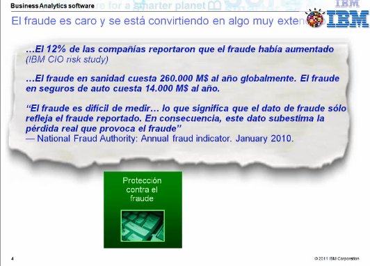 Prevención del fraude con IBM Business Analytics. Webinar de 1 hora en castellano.