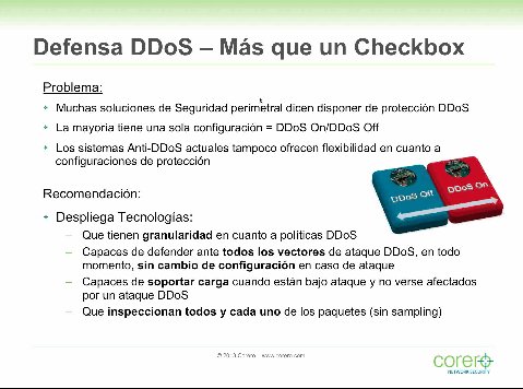 Cómo luchar contra ataques DDoS, exploits de día cero y amenazas a servidores. Por Corero Networks. Webinar de 45 minutos.